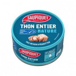 SAUPIQUET - Thon entier au naturel MSC - boite de 140 g Sonico.fr