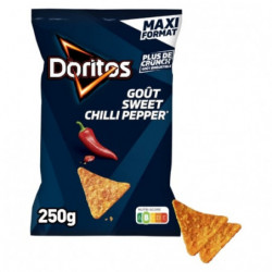 DORITOS - Tortillas Chips goût Sweet Chili Pepper Maxi format - sachet de 250 g Sonico.fr