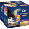 PURINA - FELIX Sensations Gelée pour chat Sélection Mixte - 24 sachets de 100g - Boîte de 2,4 kg  Sonico.fr