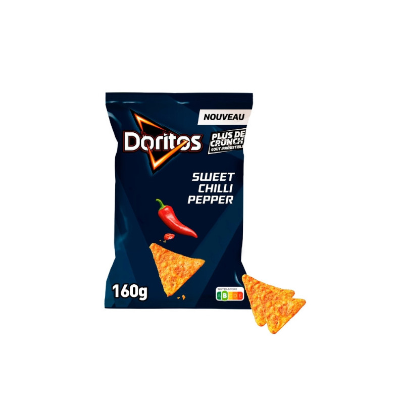 DORITOS - Tortillas Chips goût Sweet Chili Pepper - sachet de 160 g Sonico.fr