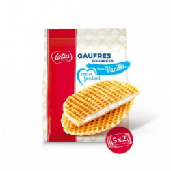 LOTUS - Gaufres Fourrées Cur Fondant Saveur Vanille - paquet de 310 g Sonico.fr