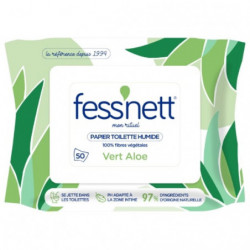 FESS NETT - Aloe Vera Papier toilette humide - paquet de 50 lingettes Sonico.fr