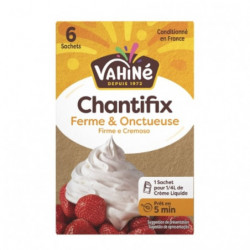 VAHINE - Chantifix ferme et onctueuse - paquet de 6 sachets de 6.5 g Sonico.fr