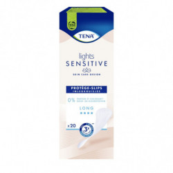 TENA - Lights Sensitive Long Protège-slips - Paquet de 20 Protège-slips Sonico.fr