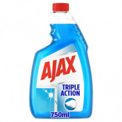 AJAX - Recharge Nettoyant Ménager Vitres Triple Action - recharge de 750 ml Sonico.fr