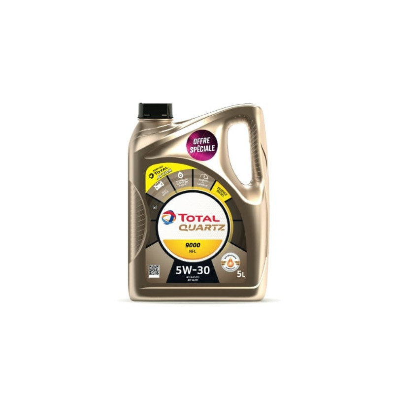 TOTAL - Quartz 9000 NFC 5W30 Huile moteur - bidon de 5 L Sonico.fr