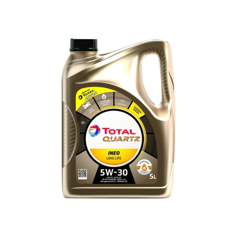 TOTAL - Quartz Ineo Long Life 5W30 Huile moteur - bidon de 5 L Sonico.fr