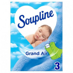 SOUPLINE - Grand Air Sachets Armoires Parfum de Linge - boite de 3 sachets Sonico.fr