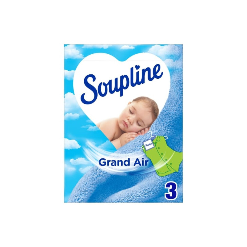 SOUPLINE - Grand Air Sachets Armoires Parfum de Linge - boite de 3 sachets Sonico.fr