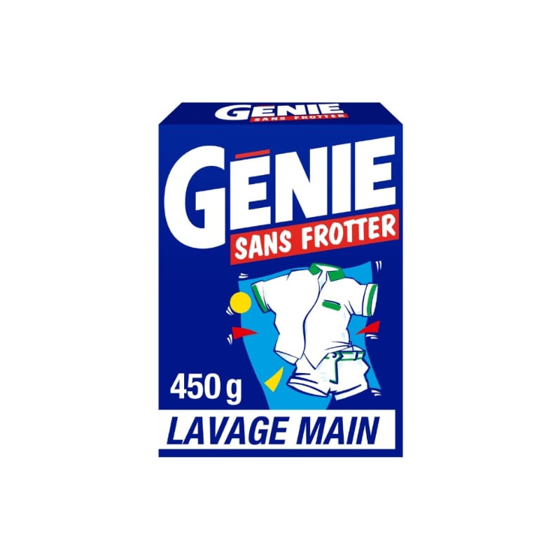 GENIE - Lessive Poudre À La Main sans frotter - paquet de 450 g Sonico.fr