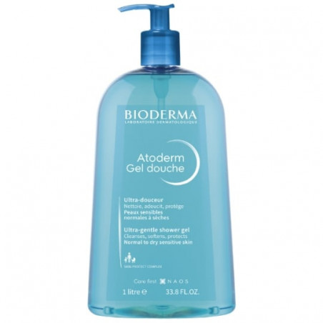 BIODERMA - Gel Douche Atoderm Nettoyant Douceur - flacon de 1 L Sonico.fr