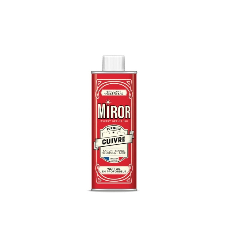 MIROR - Cuivre Brillant Instantané Nettoyant Ménager - flacon de 250 ml Sonico.fr