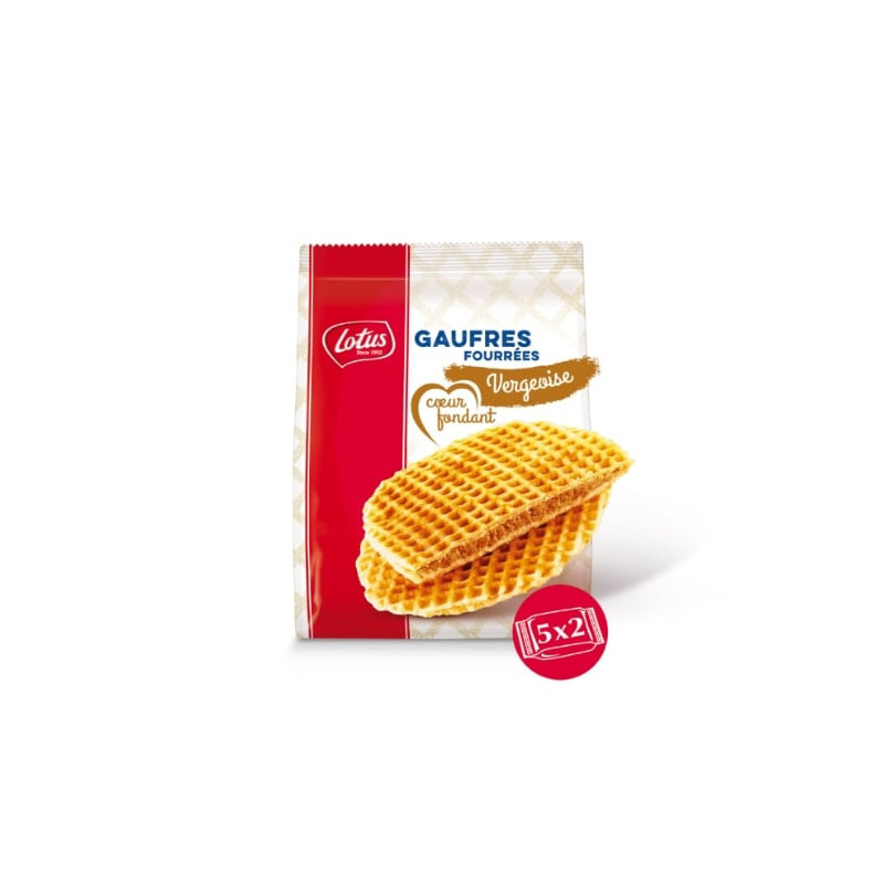 LOTUS - Gaufres Fourrées Cur Fondant Saveur Vergeoise - paquet de 310 g Sonico.fr
