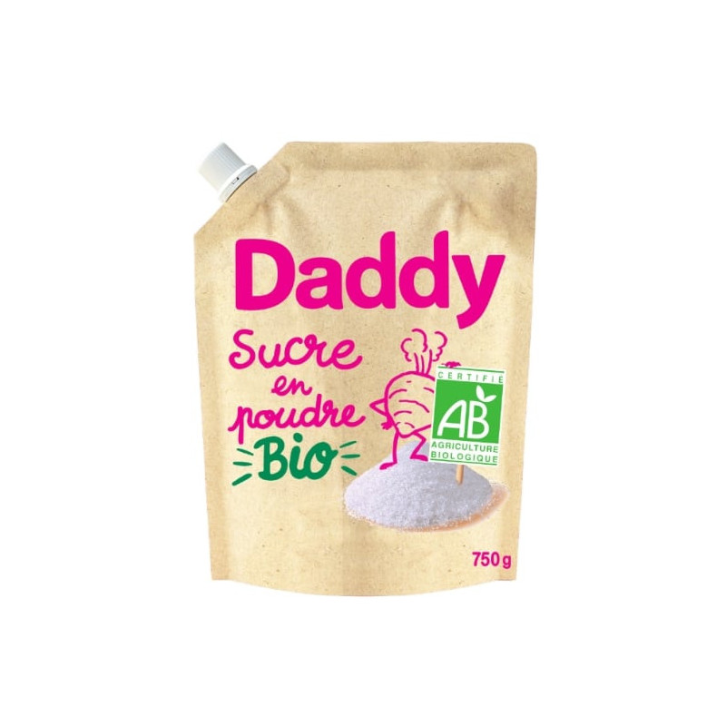 DADDY - Bio Sucre En Poudre - Doypack de 750 g Sonico.fr