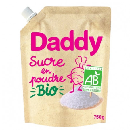DADDY - Bio Sucre En Poudre - Doypack de 750 g Sonico.fr