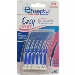 EFISEPTYL - Easy Soft brossettes gomme ergonomiques interdentaire - paquet de 30 brossettes Sonico.fr