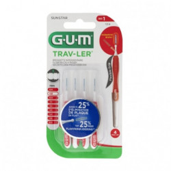 GUM - Trav-Ler 0.8 mm Brossettes Interdentaire - boite de 4 brossettes Sonico.fr