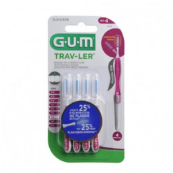 GUM - Trav-Ler 1,4 mm Brossettes Interdentaire - boite de 4 brossettes Sonico.fr