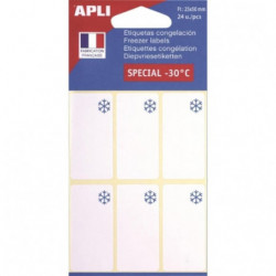 AGIPA - Étiquettes 25mm x 50mm spécial congélation - blister de 24 Étiquettes  Sonico.fr