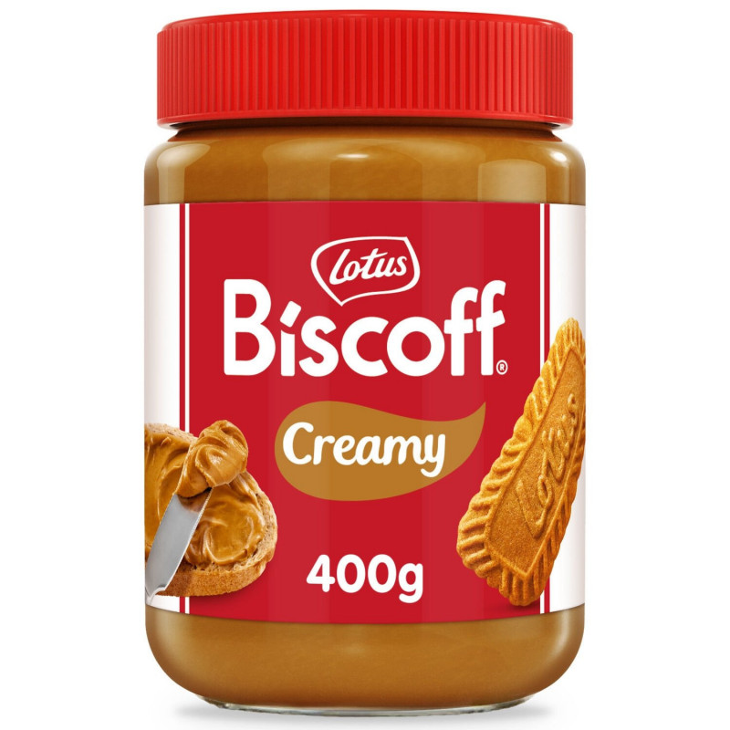 LOTUS - BISCOFF Creamy Pâte à tartiner spéculoos - pot de 400 g Sonico.fr