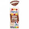 HARRYS - Pain de mie Complet 100% mie sans croûte - paquet de 20 tranches - 500 g Sonico.fr