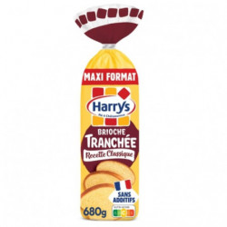 HARRYS - Brioche tranchée recette classique nature sans additifs - sachet de 680 g Sonico.fr