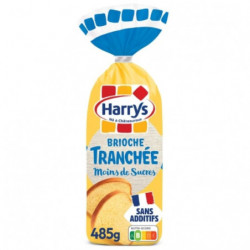 HARRYS - Brioche tranchée moins de sucre allégée en sucre sans additifs - sachet de 485 g Sonico.fr