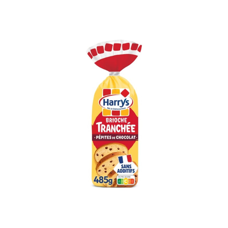 HARRYS - Brioche tranchée pépites de chocolat sans additifs - sachet de 485 g Sonico.fr
