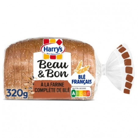 HARRYS - Beau & Bon Complet Lin et Tournesol Pain De Mie - paquet de 320 g Sonico.fr