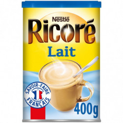 RICORE - Café Soluble Chicorée au Lait - boîte de 400 g Sonico.fr