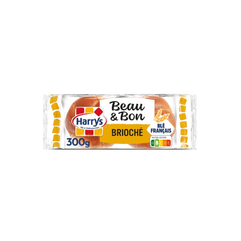 HARRYS - Beau & Bon Brioché Pain Burger - sachet de 4 pains - paquet de 300 g Sonico.fr