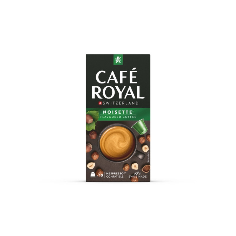 CAFE ROYAL - Noisette n°4 Café capsules Compatibles Nespresso - boite de 10 capsules Sonico.fr