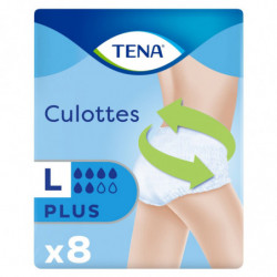 TENA - Pants Culottes fuites urinaires Large Plus - paquet de 8 culottes Sonico.fr