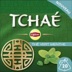 LIPTON - Tchaé Thé vert Menthe - boite de 25 sachets - 50 g Sonico.fr