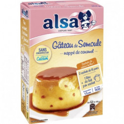 ALSA - Préparation Gâteau De Semoule Nappage Caramel - boite de 414 g Sonico.fr