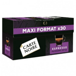 CARTE NOIRE - Espresso Puissant N°11 Café Compatibles Nespresso - boite de 30 capsules - 159 g Sonico.fr