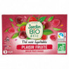 JARDIN BIO ETIC - Plaisir Fruité Thé noir saveur fruits rouges Bio - boîte de 20 sachets Sonico.fr