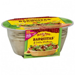 OLD EL PASO - Barquitas Tortilla Moelleuses Blé Nature - paquet de 8 Tortillas - 193 g Sonico.fr