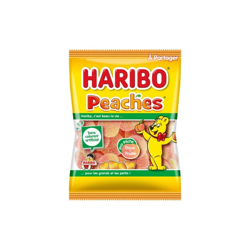 HARIBO - Peaches Bonbons - paquet de 250 g Sonico.fr