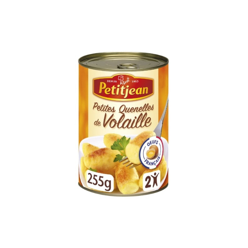 PETITJEAN - Quenelles volaille au naturel - boite de 255 g Sonico.fr