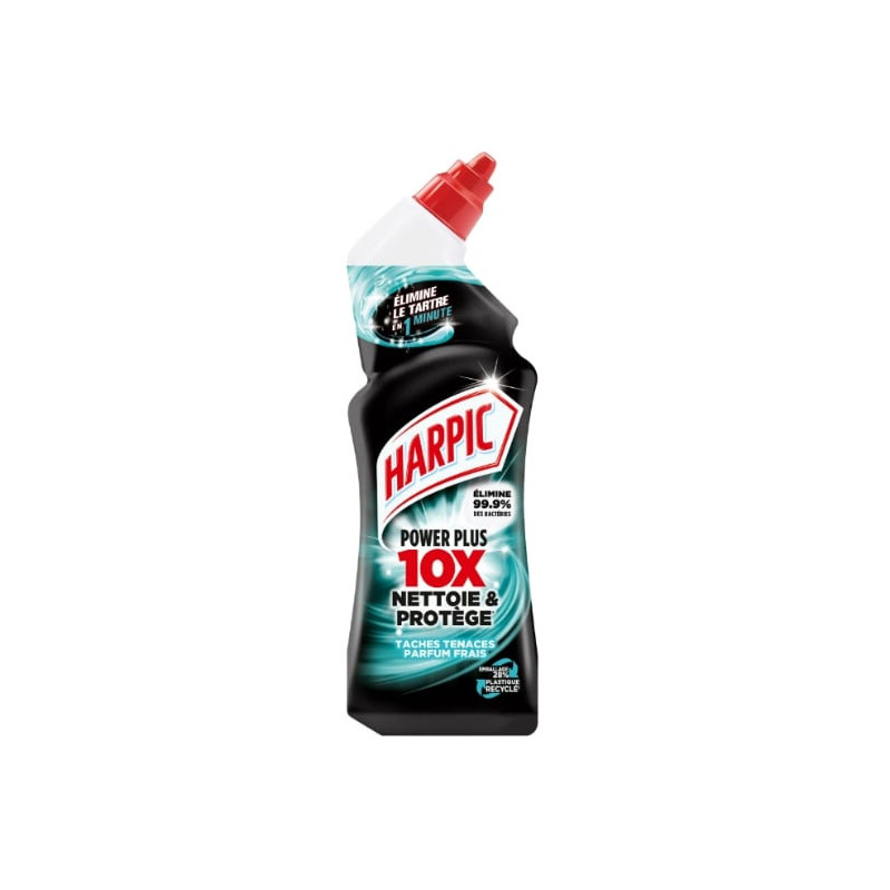 HARPIC - Power Plus - Gel nettoyant surpuissant Taches Tenaces Désinfectant WC - flacon de 750 ml Sonico.fr