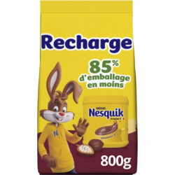 NESQUIK - Recharge Chocolat en poudre - paquet de 800 g Sonico.fr