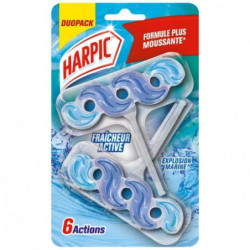 HARPIC - Active Fresh Explosion Marine Bloc WC - paquet de 2 blocs Sonico.fr