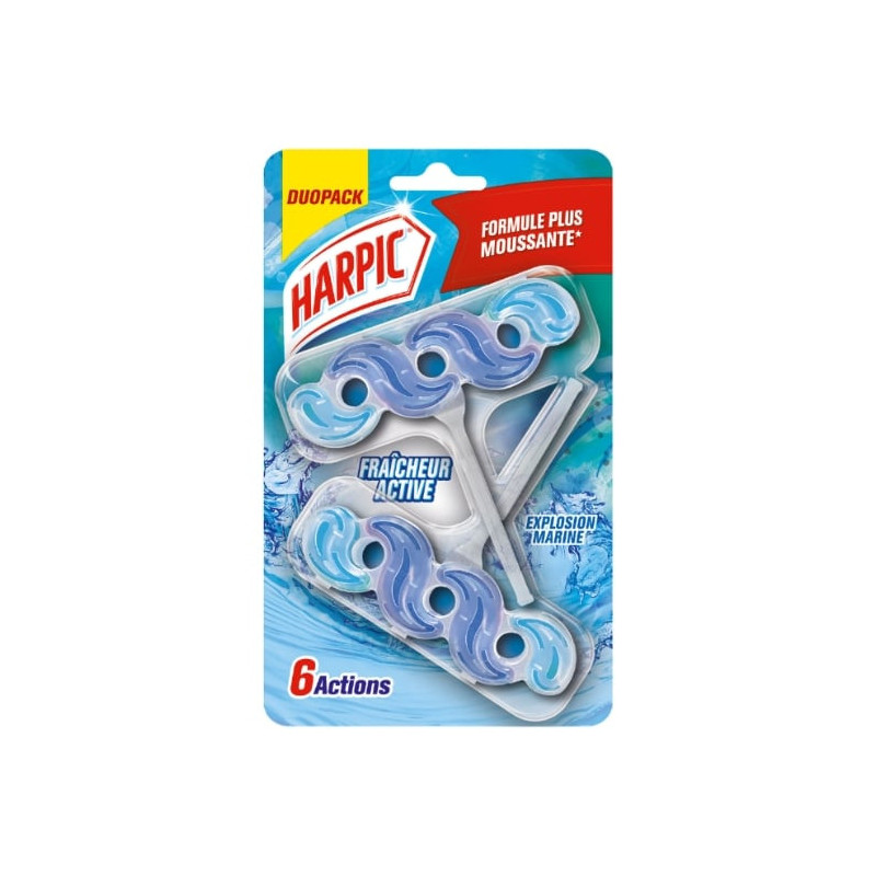 HARPIC - Active Fresh Explosion Marine Bloc WC - paquet de 2 blocs Sonico.fr