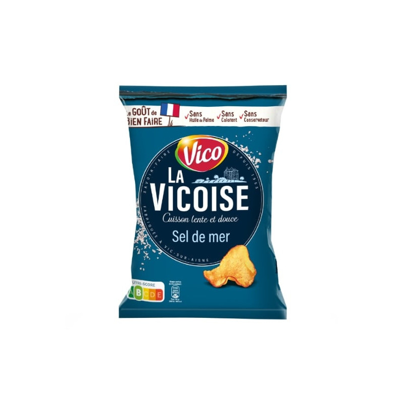 VICO - Chips La Vicoise Sel de mer - paquet de 120 g Sonico.fr