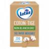 LOTUS - Coton-tiges en papier et Coton Bio non blanchi - boite de 200 bâtonnets Sonico.fr