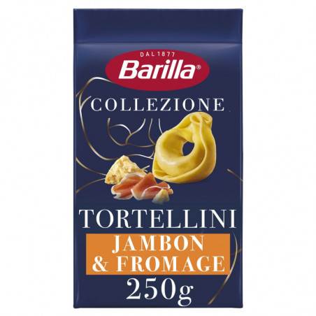 BARILLA - Pâtes Tortellini Jambon Fromage - paquet de 250 g Sonico.fr