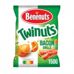BENENUTS - Twinuts Bacon Grillé - paquet de 150 g Sonico.fr