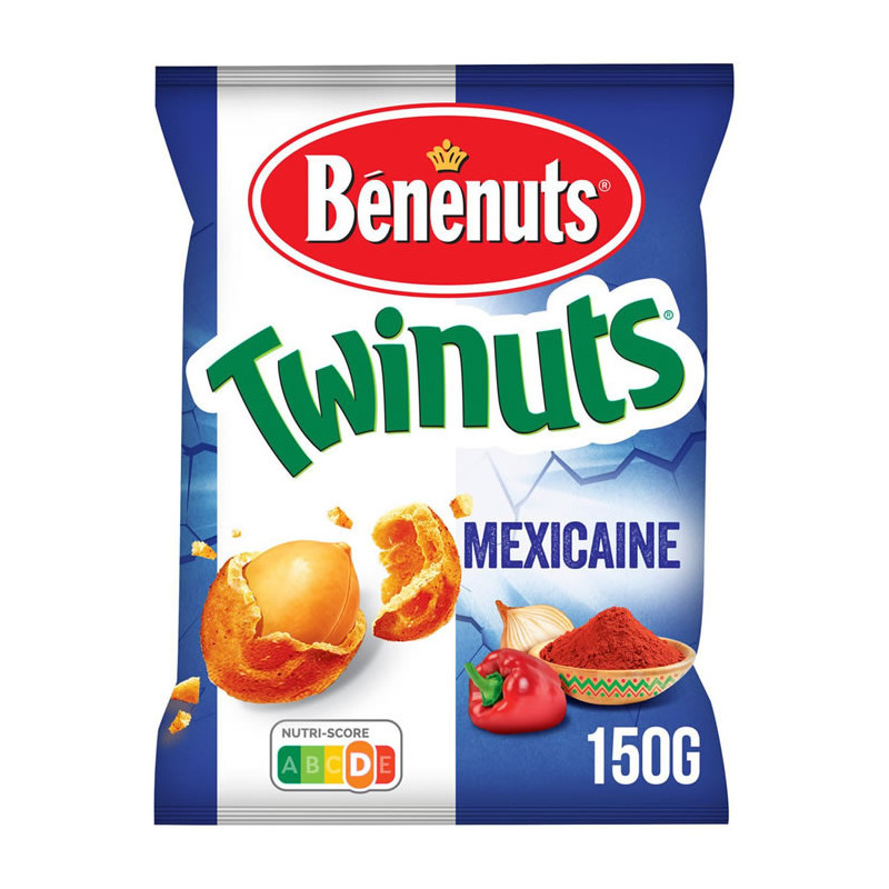 BENENUTS - Twinuts saveur Mexicaine - paquet de 150 g Sonico.fr