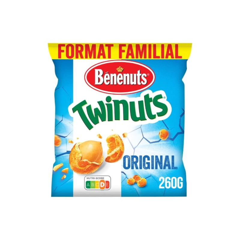 BENENUTS - Twinuts Original Salé - paquet de 260 g Sonico.fr